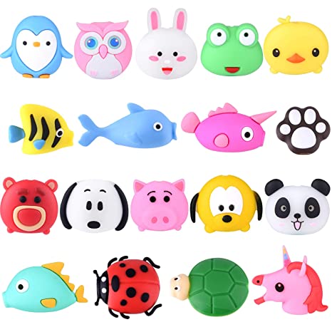 3-Piece Cute Animal Cable Protectors ($3.99) for iPhone/iPad USB Lightning Cables, Protects Phone Accessory Charger, by TUPARKA