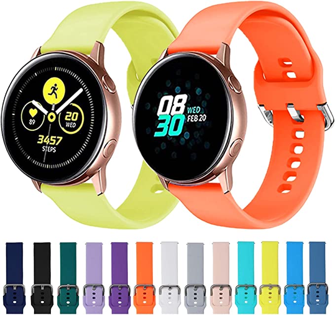 Introducing our stylish and comfortable replacement band designed to fit Samsung Galaxy Watch 4 40mm 44mm/Galaxy Watch 4 Classic, Galaxy Watch 5/Galaxy Watch 5 Pro 45mm, and Galaxy Active 2 Watch (Sold Separately).