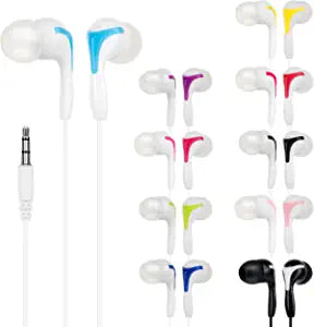 "Color Your World with Fun and Affordable Earbuds (Each Sold Separately)- Perfect for Students, Schools, Libraries, and More!"