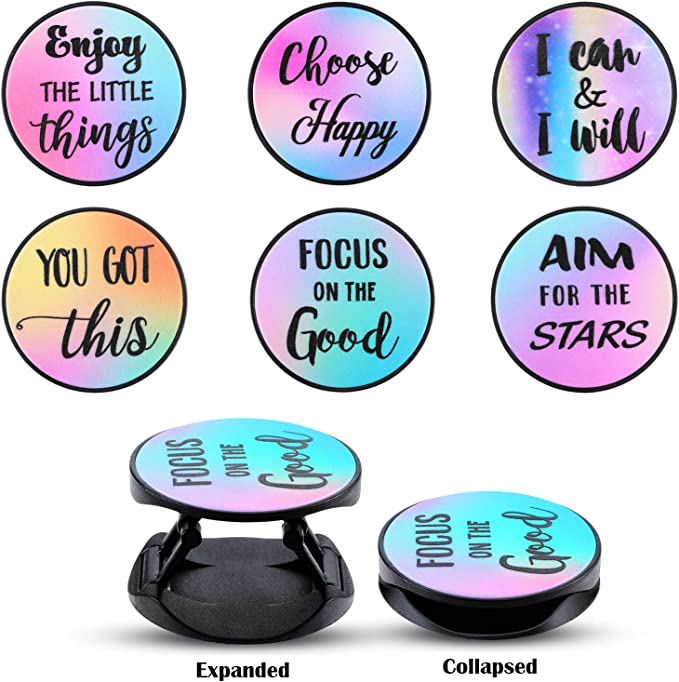 "Unfold Your Inspiration: Get a Grip on Your Phone with Our Foldable Expanding Pop Sockets and Stay Inspired on the Go!" (Each Sold Separately)