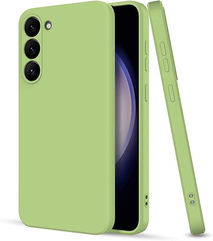 "𝐇𝐢𝐬𝐦𝐚𝐫𝐭 Soft Slim Case for Samsung Galaxy S23 - 360° Full-Body Protection in Matcha Green"