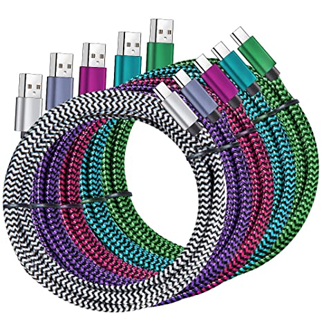 "Get ready to charge up in style with our Nylon Braided USB-C Cable (Each Sold Separately)- the ultimate solution for fast charging your Samsung Galaxy device!