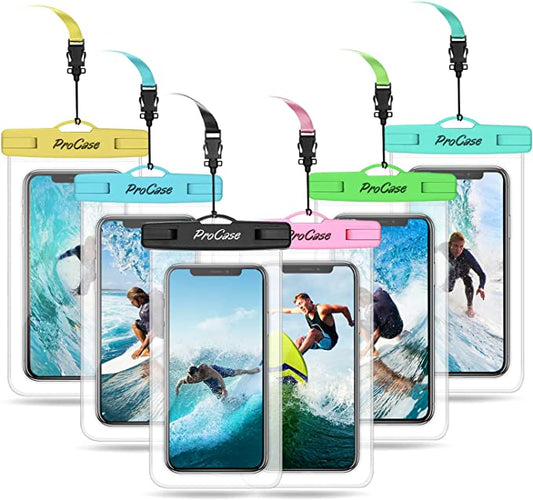 "Take Your Phone Anywhere: Stay Connected and Protected with Our ProCase Waterproof Phone Pouch (Each Sold Separately)!"