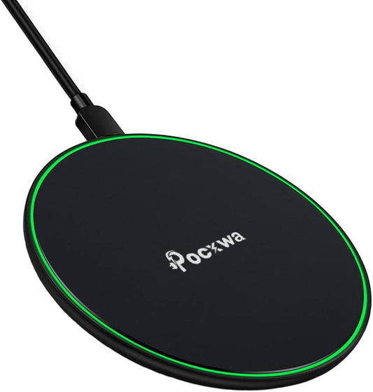 "Cut the cord and power up with Pocxwa's wireless charger!