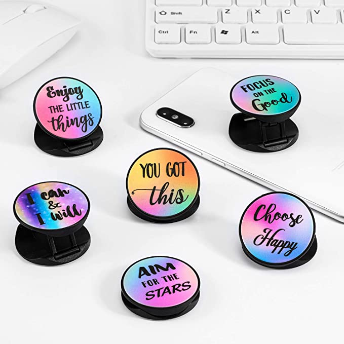 "Unfold Your Inspiration: Get a Grip on Your Phone with Our Foldable Expanding Pop Sockets and Stay Inspired on the Go!" (Each Sold Separately)